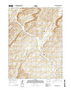 Cooper Ridge NE Wyoming Current topographic map, 1:24000 scale, 7.5 X 7.5 Minute, Year 2015