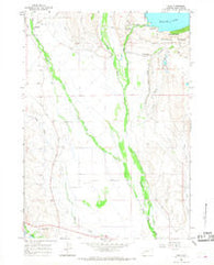 Cora Wyoming Historical topographic map, 1:24000 scale, 7.5 X 7.5 Minute, Year 1964