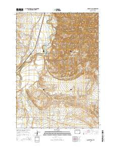 Corbett Dam Wyoming Current topographic map, 1:24000 scale, 7.5 X 7.5 Minute, Year 2015