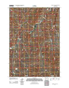 Cornell Gulch Wyoming Historical topographic map, 1:24000 scale, 7.5 X 7.5 Minute, Year 2012