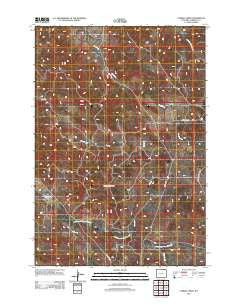 Corral Creek Wyoming Historical topographic map, 1:24000 scale, 7.5 X 7.5 Minute, Year 2012