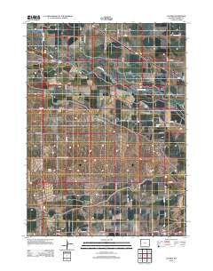 Cottier Wyoming Historical topographic map, 1:24000 scale, 7.5 X 7.5 Minute, Year 2012