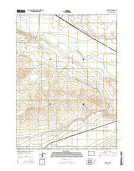Cottier Wyoming Current topographic map, 1:24000 scale, 7.5 X 7.5 Minute, Year 2015