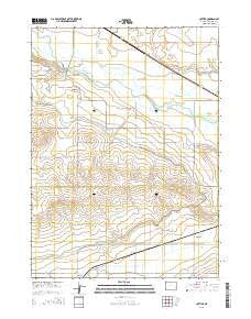 Cottier Wyoming Current topographic map, 1:24000 scale, 7.5 X 7.5 Minute, Year 2015