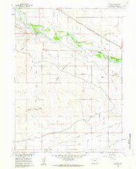 Cottier Wyoming Historical topographic map, 1:24000 scale, 7.5 X 7.5 Minute, Year 1960