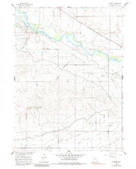 Cottier Wyoming Historical topographic map, 1:24000 scale, 7.5 X 7.5 Minute, Year 1960