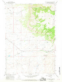 Cottonwood Canyon Wyoming Historical topographic map, 1:24000 scale, 7.5 X 7.5 Minute, Year 1966