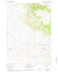 Cottonwood Canyon Wyoming Historical topographic map, 1:24000 scale, 7.5 X 7.5 Minute, Year 1966
