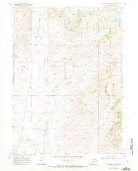Cottonwood Creek Wyoming Historical topographic map, 1:24000 scale, 7.5 X 7.5 Minute, Year 1968