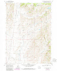 Cottonwood Creek Wyoming Historical topographic map, 1:24000 scale, 7.5 X 7.5 Minute, Year 1968