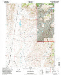 Cottonwood Creek Wyoming Historical topographic map, 1:24000 scale, 7.5 X 7.5 Minute, Year 1992