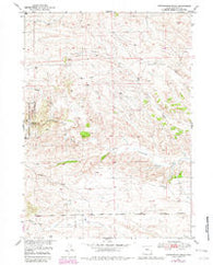 Cottonwood Falls Wyoming Historical topographic map, 1:24000 scale, 7.5 X 7.5 Minute, Year 1950
