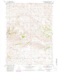 Cottonwood Falls Wyoming Historical topographic map, 1:24000 scale, 7.5 X 7.5 Minute, Year 1950
