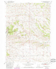 Cottonwood Falls Wyoming Historical topographic map, 1:24000 scale, 7.5 X 7.5 Minute, Year 1950