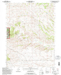 Cottonwood Falls Wyoming Historical topographic map, 1:24000 scale, 7.5 X 7.5 Minute, Year 1992