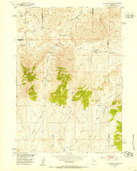 Cottonwood Pass Wyoming Historical topographic map, 1:24000 scale, 7.5 X 7.5 Minute, Year 1952