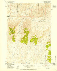Cottonwood Pass Wyoming Historical topographic map, 1:24000 scale, 7.5 X 7.5 Minute, Year 1952