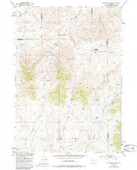 Cottonwood Pass Wyoming Historical topographic map, 1:24000 scale, 7.5 X 7.5 Minute, Year 1952