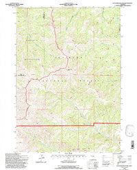 Cottonwood Peak Wyoming Historical topographic map, 1:24000 scale, 7.5 X 7.5 Minute, Year 1991