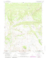 Cottonwood Rim Wyoming Historical topographic map, 1:24000 scale, 7.5 X 7.5 Minute, Year 1962