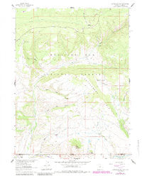 Cottonwood Rim Wyoming Historical topographic map, 1:24000 scale, 7.5 X 7.5 Minute, Year 1962