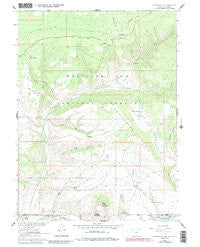 Cottonwood Rim Wyoming Historical topographic map, 1:24000 scale, 7.5 X 7.5 Minute, Year 1962