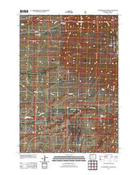 Cottonwood Canyon Wyoming Historical topographic map, 1:24000 scale, 7.5 X 7.5 Minute, Year 2012
