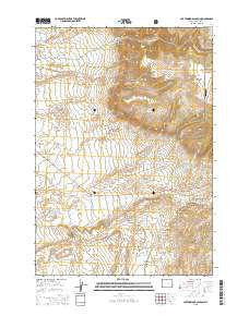 Cottonwood Canyon Wyoming Current topographic map, 1:24000 scale, 7.5 X 7.5 Minute, Year 2015