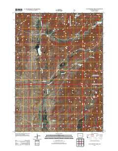 Cottonwood Creek Wyoming Historical topographic map, 1:24000 scale, 7.5 X 7.5 Minute, Year 2012