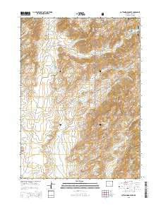 Cottonwood Creek Wyoming Current topographic map, 1:24000 scale, 7.5 X 7.5 Minute, Year 2015