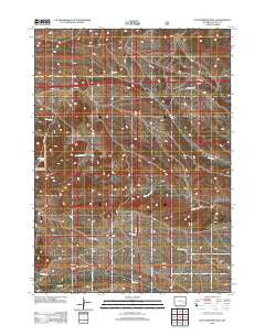 Cottonwood Falls Wyoming Historical topographic map, 1:24000 scale, 7.5 X 7.5 Minute, Year 2012