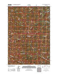 Cottonwood Peak Wyoming Historical topographic map, 1:24000 scale, 7.5 X 7.5 Minute, Year 2012
