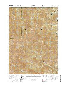 Cottonwood Peak Wyoming Current topographic map, 1:24000 scale, 7.5 X 7.5 Minute, Year 2015