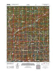 Cottonwood Rim Wyoming Historical topographic map, 1:24000 scale, 7.5 X 7.5 Minute, Year 2012