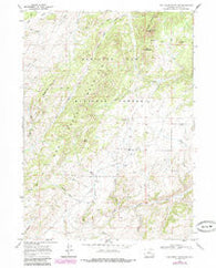 Cow Creek Mountain Wyoming Historical topographic map, 1:24000 scale, 7.5 X 7.5 Minute, Year 1968