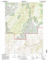 Cow Creek Mtn Wyoming Historical topographic map, 1:24000 scale, 7.5 X 7.5 Minute, Year 1992
