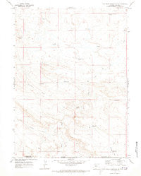 Cow Creek Reservoir SW Wyoming Historical topographic map, 1:24000 scale, 7.5 X 7.5 Minute, Year 1970