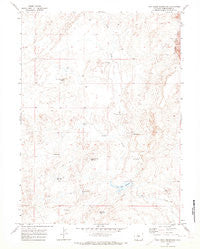 Cow Creek Reservoir Wyoming Historical topographic map, 1:24000 scale, 7.5 X 7.5 Minute, Year 1970