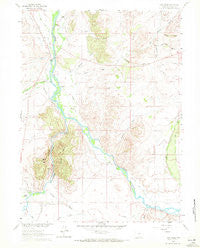 Cow Creek Wyoming Historical topographic map, 1:24000 scale, 7.5 X 7.5 Minute, Year 1961