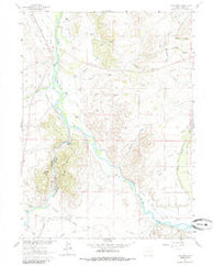Cow Creek Wyoming Historical topographic map, 1:24000 scale, 7.5 X 7.5 Minute, Year 1961