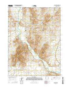 Cow Creek Wyoming Current topographic map, 1:24000 scale, 7.5 X 7.5 Minute, Year 2015