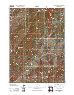 Cow Creek Mountain Wyoming Historical topographic map, 1:24000 scale, 7.5 X 7.5 Minute, Year 2012
