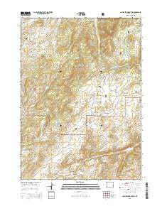 Cow Creek Mountain Wyoming Current topographic map, 1:24000 scale, 7.5 X 7.5 Minute, Year 2015