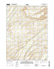 Cow Creek Ranch Wyoming Current topographic map, 1:24000 scale, 7.5 X 7.5 Minute, Year 2015