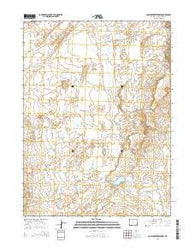 Cow Creek Reservoir Wyoming Current topographic map, 1:24000 scale, 7.5 X 7.5 Minute, Year 2015