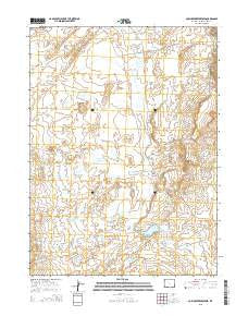 Cow Creek Reservoir Wyoming Current topographic map, 1:24000 scale, 7.5 X 7.5 Minute, Year 2015