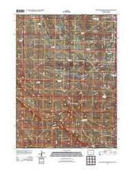 Cow Creek Reservoir SW Wyoming Historical topographic map, 1:24000 scale, 7.5 X 7.5 Minute, Year 2012