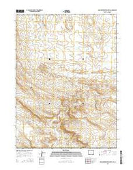 Cow Creek Reservoir SW Wyoming Current topographic map, 1:24000 scale, 7.5 X 7.5 Minute, Year 2015