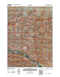 Cow Hollow Creek Wyoming Historical topographic map, 1:24000 scale, 7.5 X 7.5 Minute, Year 2012