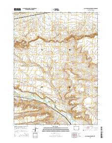 Cow Hollow Creek Wyoming Current topographic map, 1:24000 scale, 7.5 X 7.5 Minute, Year 2015